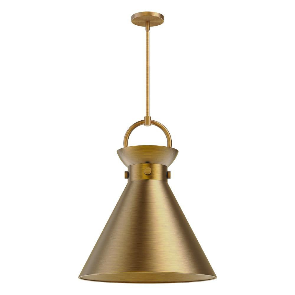 Alora Lighting Emerson 18-in Pendant Aged Gold, Matte Black