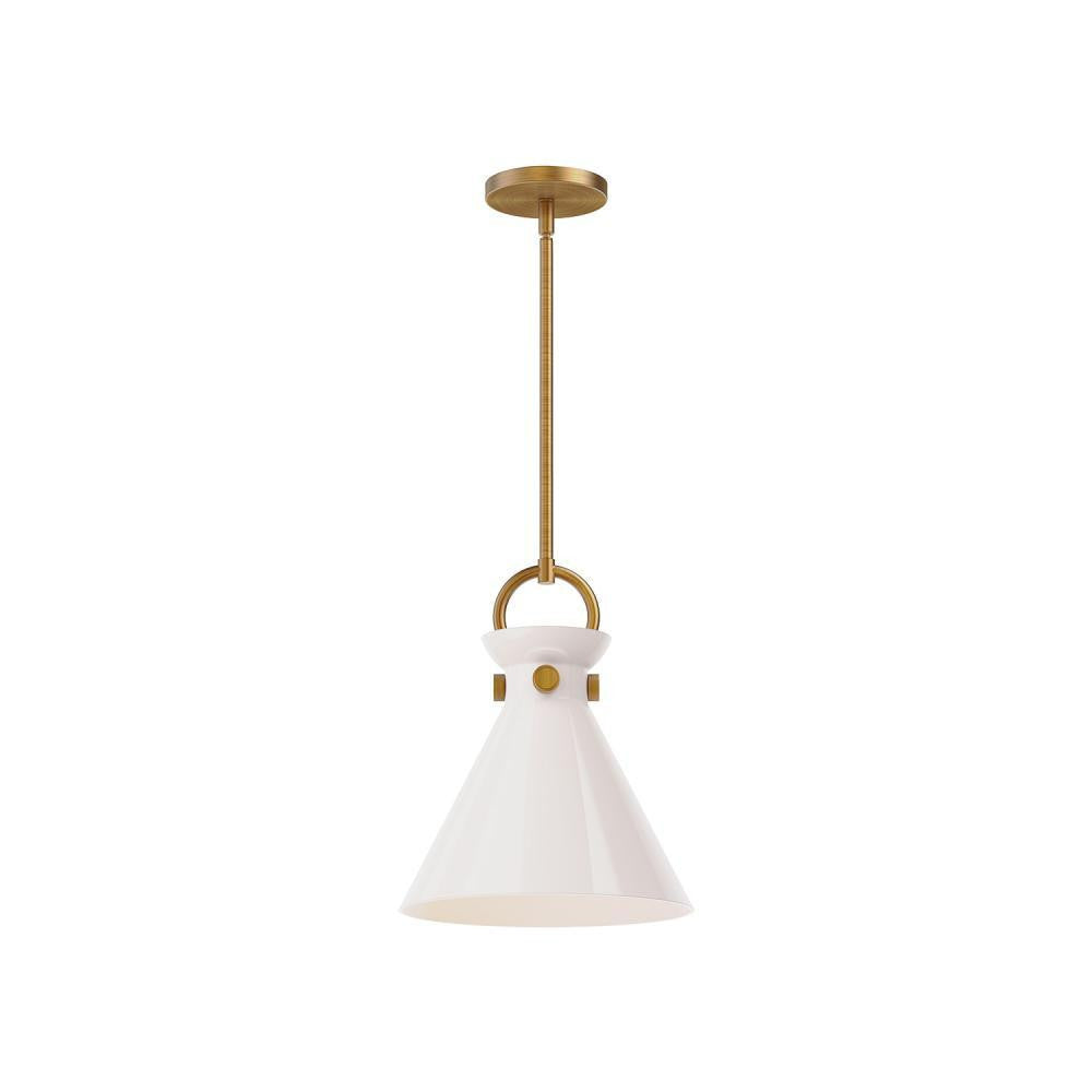 Alora Lighting Emerson 11-in Pendant Matte Black, Clear Glass