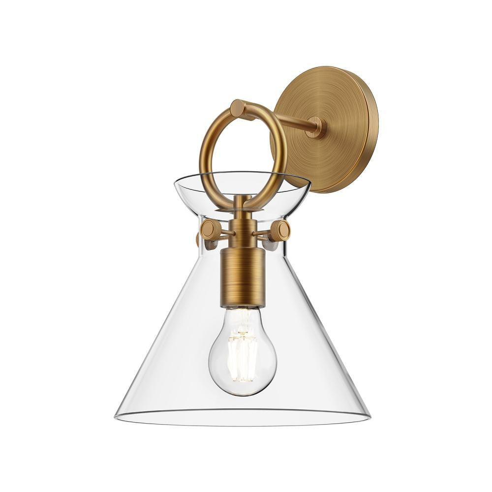 Alora Lighting Emerson Wall/Vanity Light Aged Gold, Clear Glass