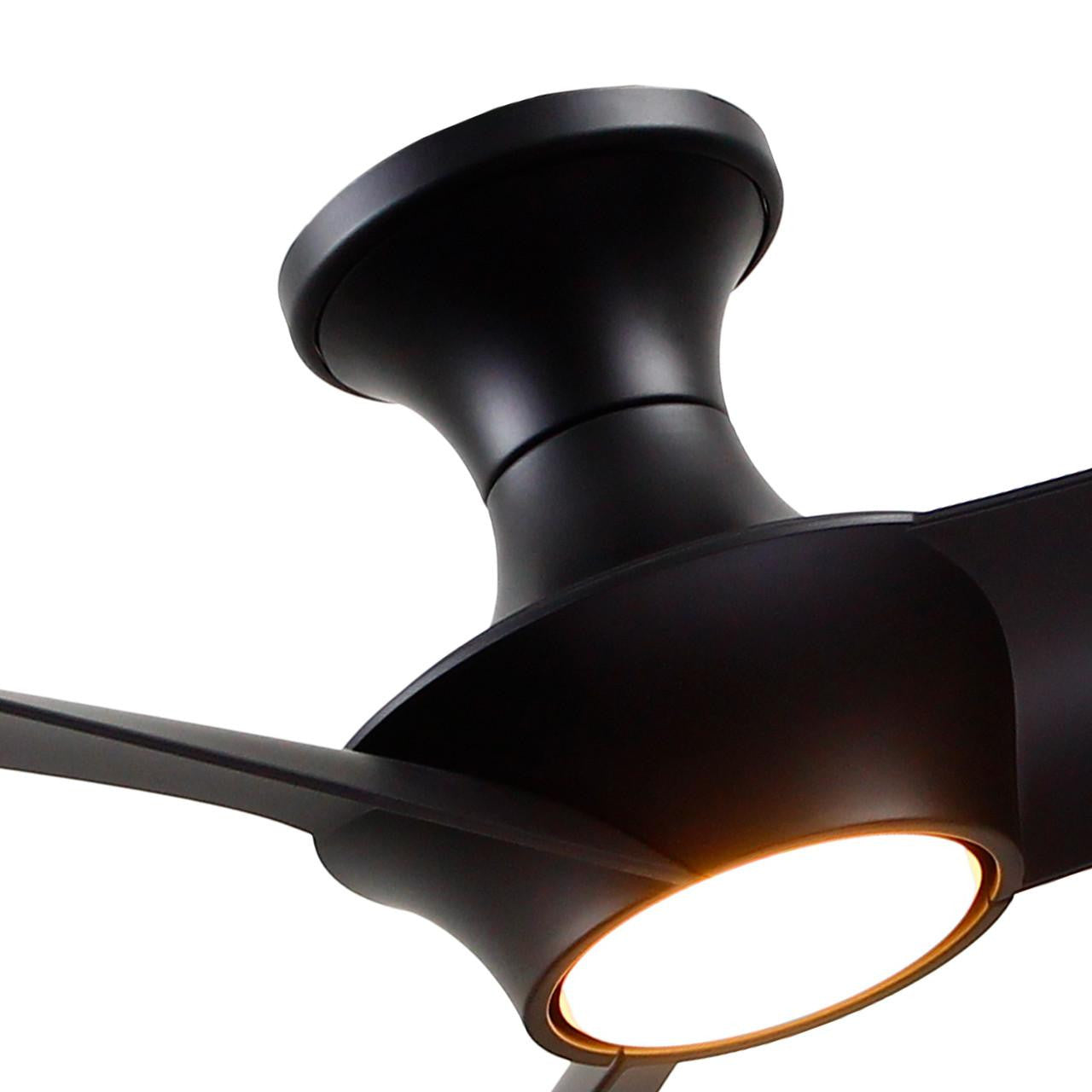 Alora Lighting Emiko Fans, 1-Light, LED, Matte Black, 56"W