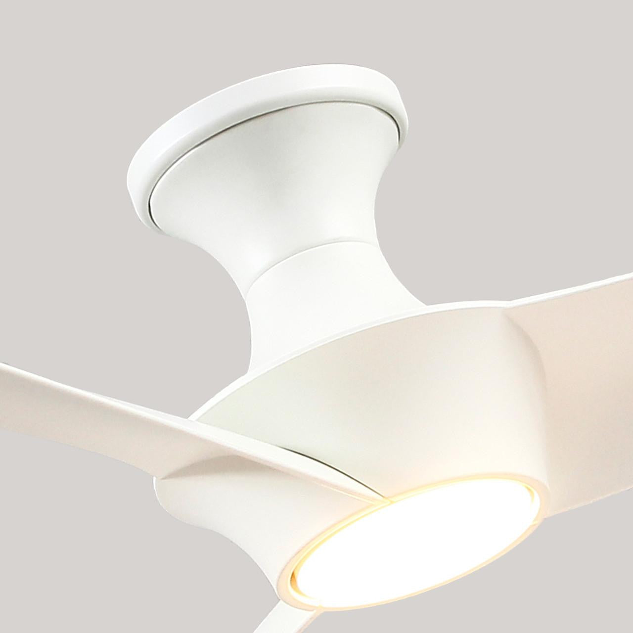 Alora Lighting Emiko Fans, 1-Light, LED, White, 56"W