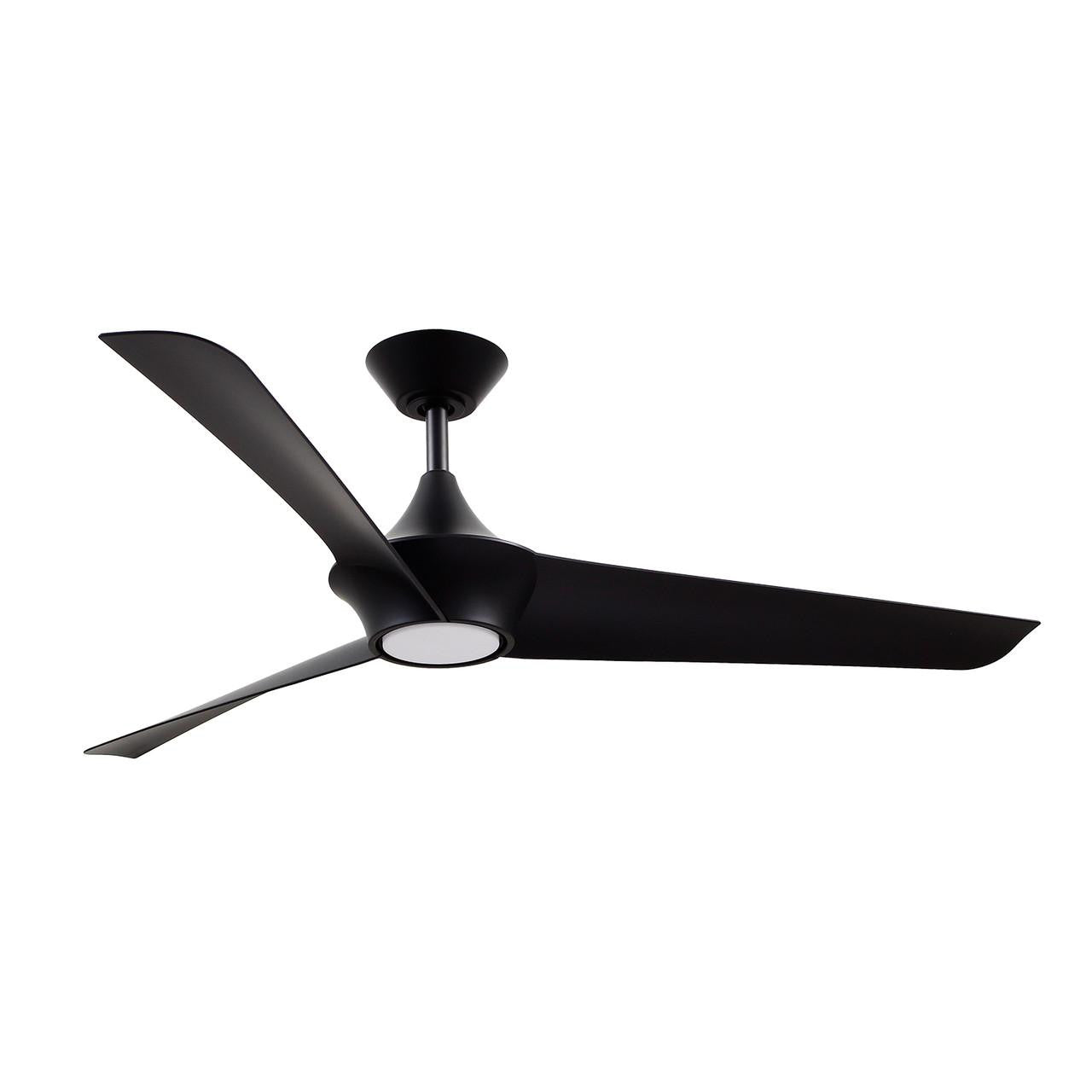 Alora Lighting Emiko Fans, 3-Light, LED, Matte Black, 56"D