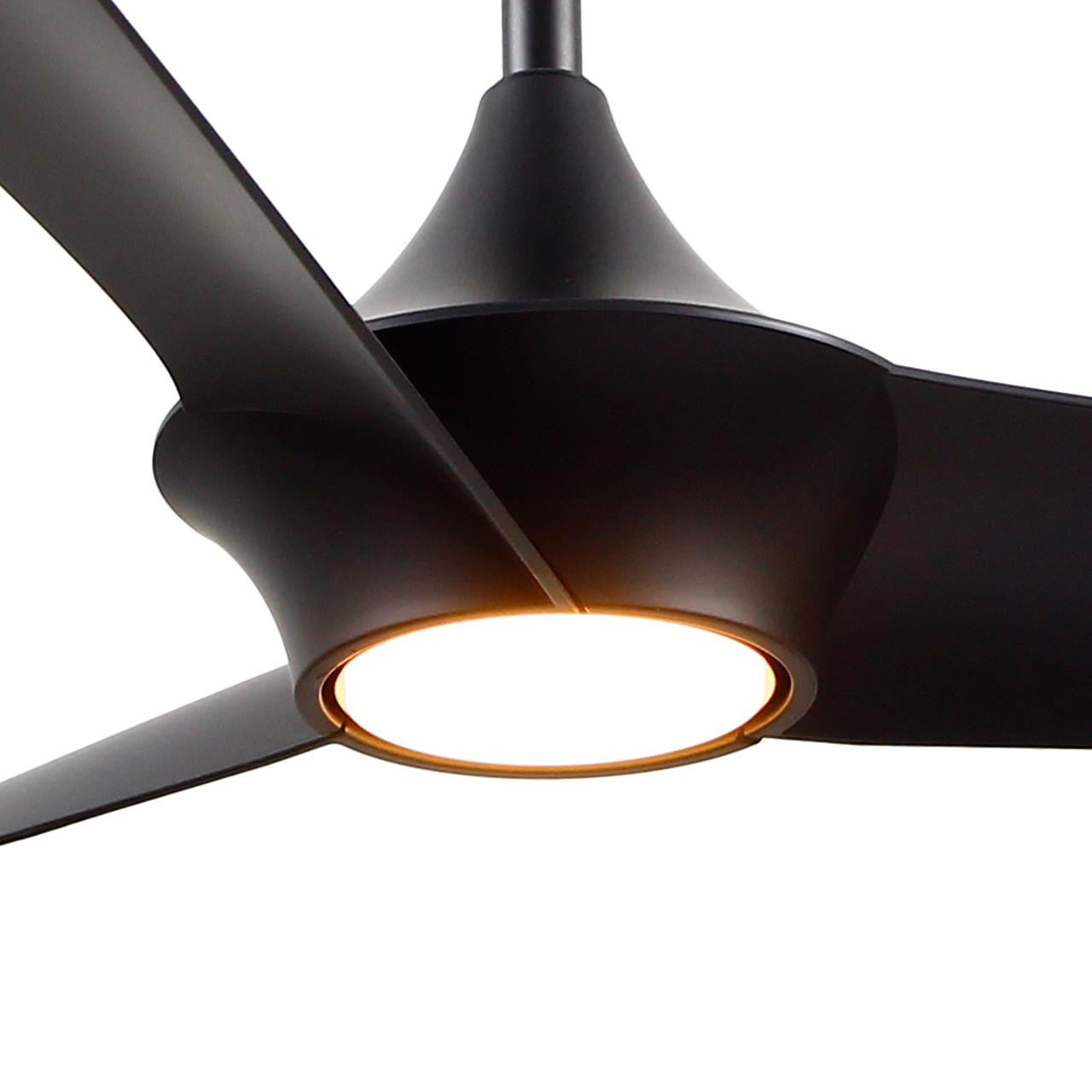 Alora Lighting Emiko Fans, 3-Light, LED, Matte Black, 56"D