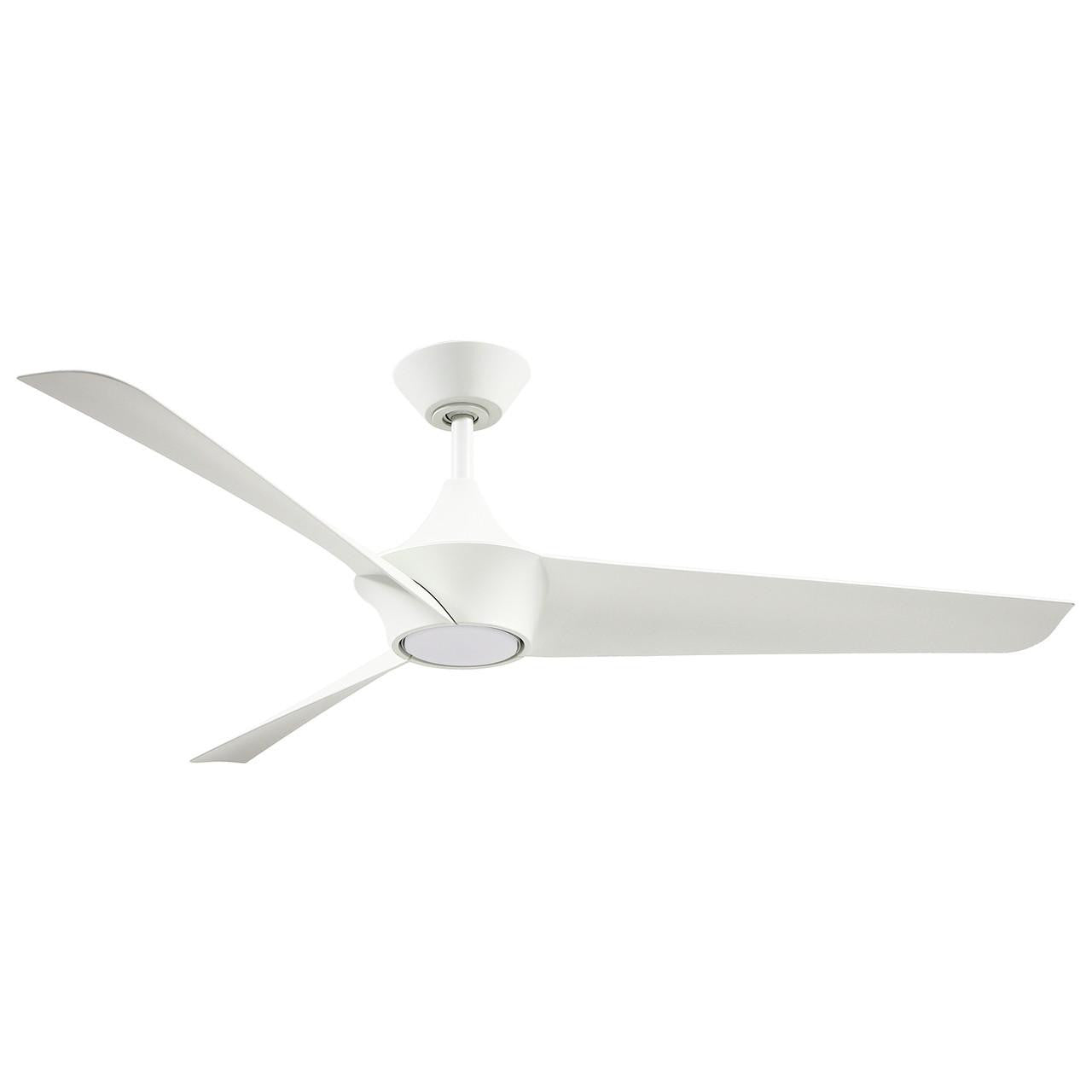 Alora Lighting Emiko Fans, 3-Light, LED, White, 56"W