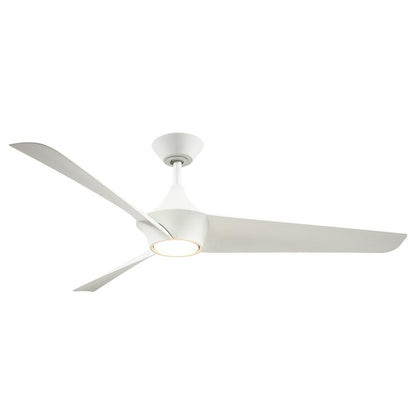 Alora Lighting Emiko Fans, 3-Light, LED, White, 56"W
