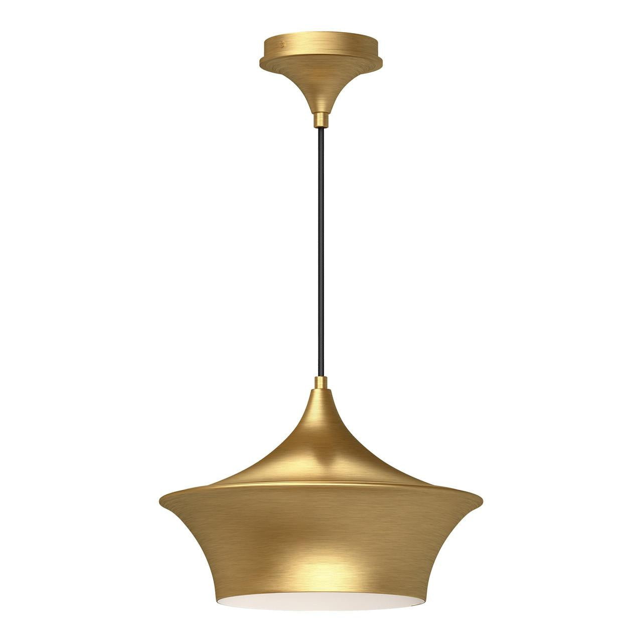 Alora Lighting Emiko 12-in Pendant Brushed Gold
