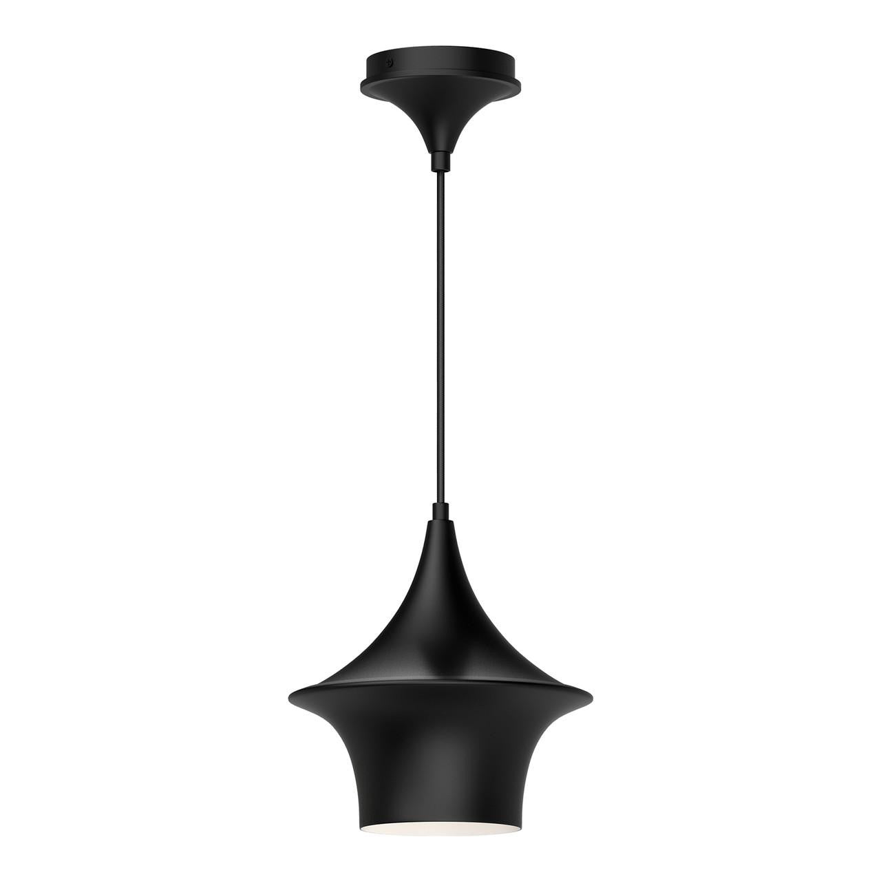 Alora Lighting Emiko Pendant, 1-Light, Matte Black, 10.13"H