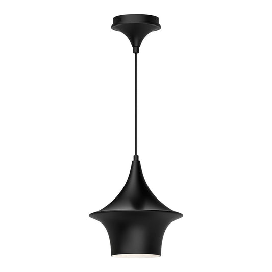 Alora Lighting Emiko Pendant, 1-Light, Matte Black, 10.13"H