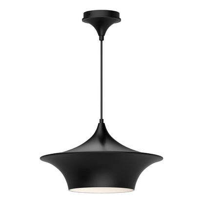 Alora Lighting Emiko Pendant, 1-Light, Matte Black, 16"D