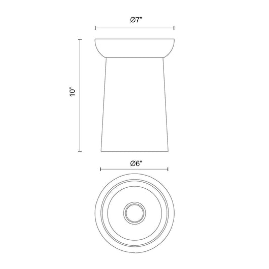 Alora Lighting Emil Flush Mount Matte Black