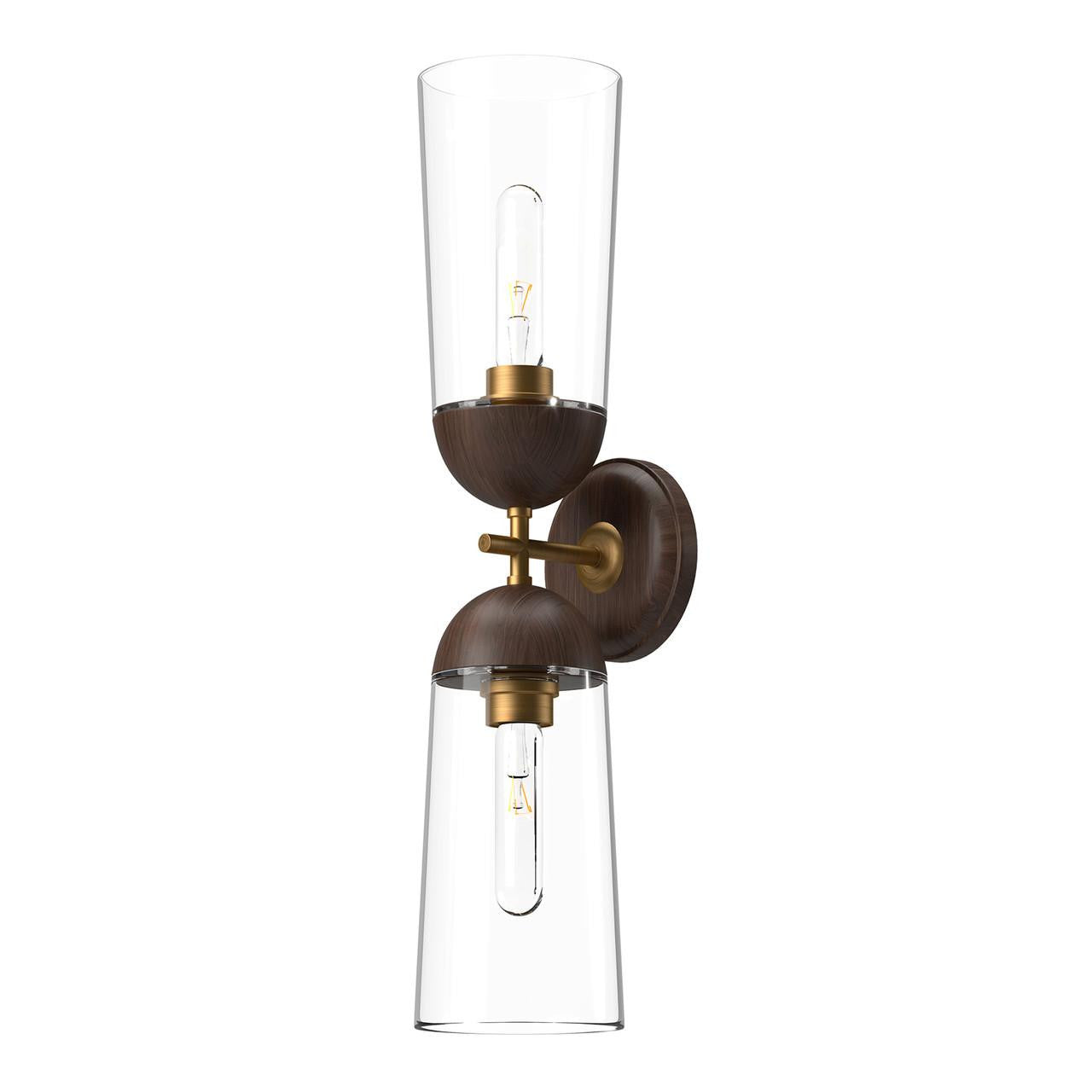 Alora Lighting Emil 2 Light Wall/Vanity Light Aged Gold