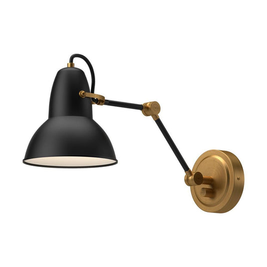 Alora Lighting Felix 6-in Wall/Vanity Light Aged Gold, Matte Black