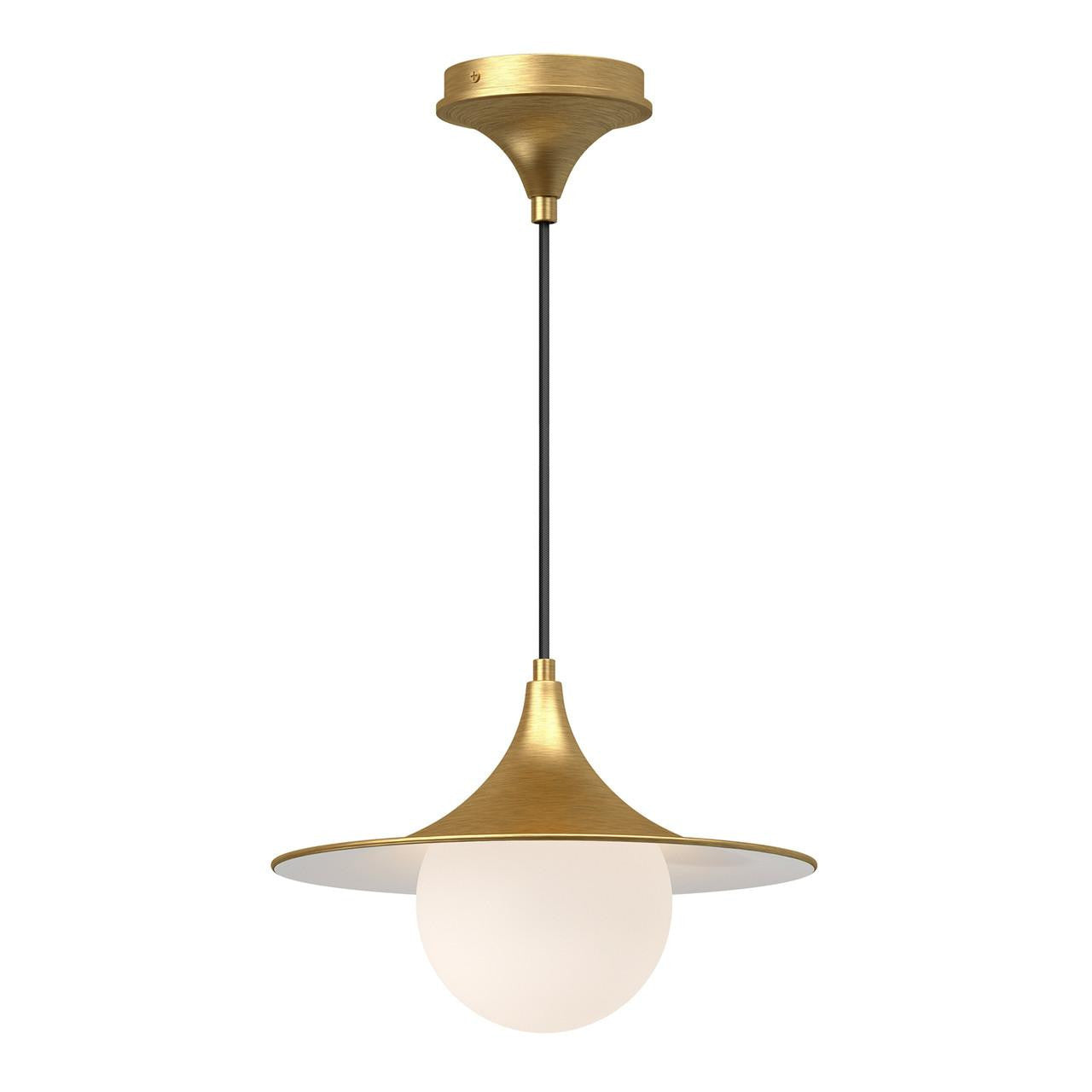 Alora Lighting Fuji 12-in Pendant Brushed Gold