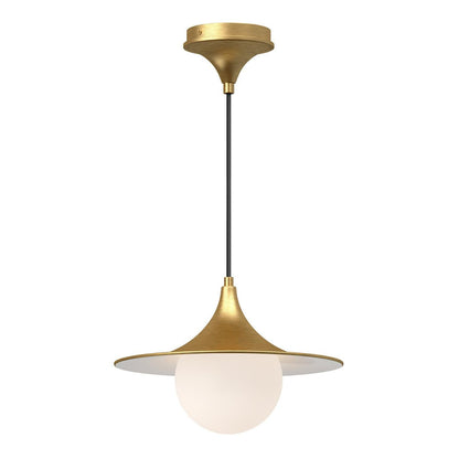 Alora Lighting Fuji 12-in Pendant Brushed Gold