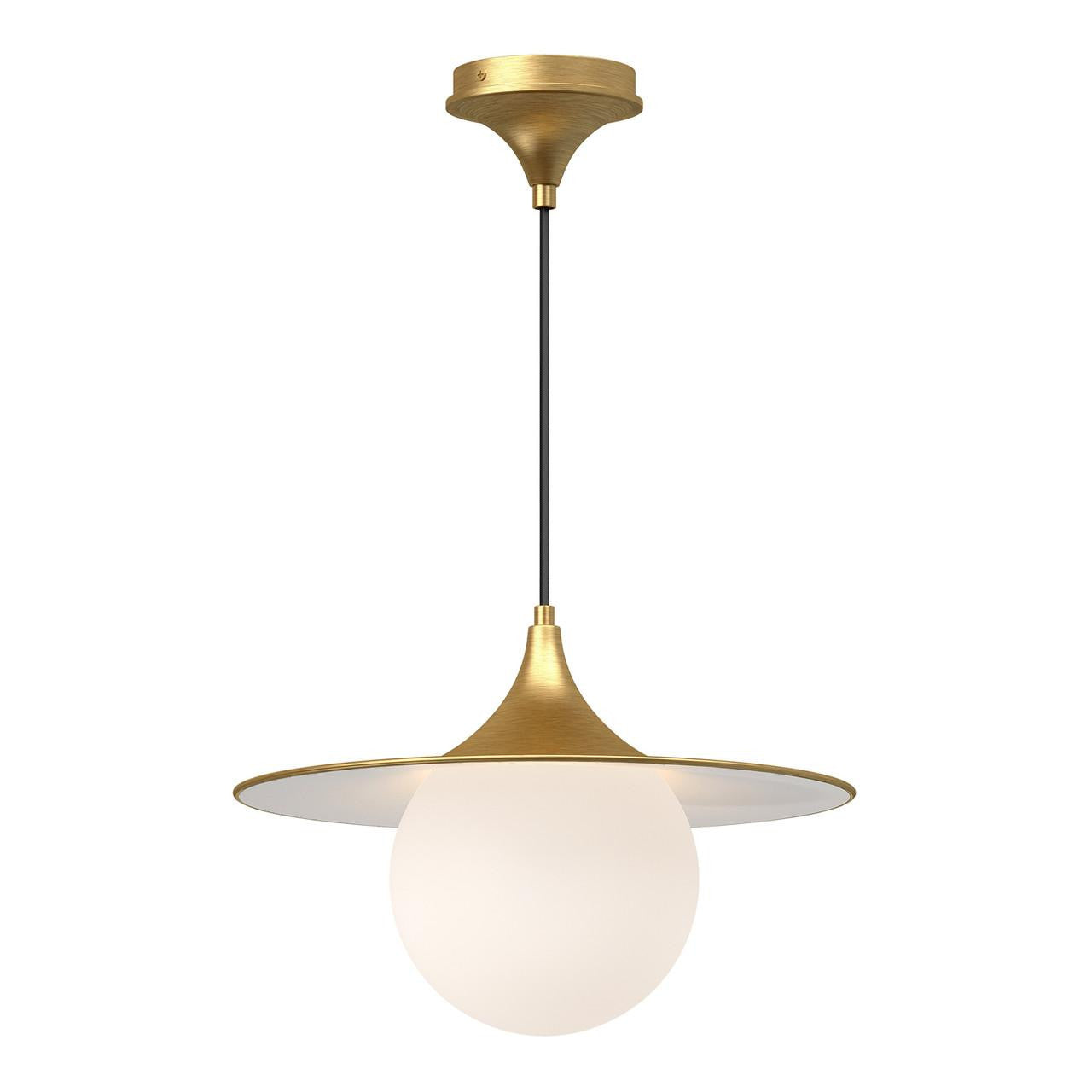 Alora Lighting Fuji 16-in Pendant Brushed Gold