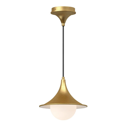 Alora Lighting Fuji 9-in Pendant Brushed Gold