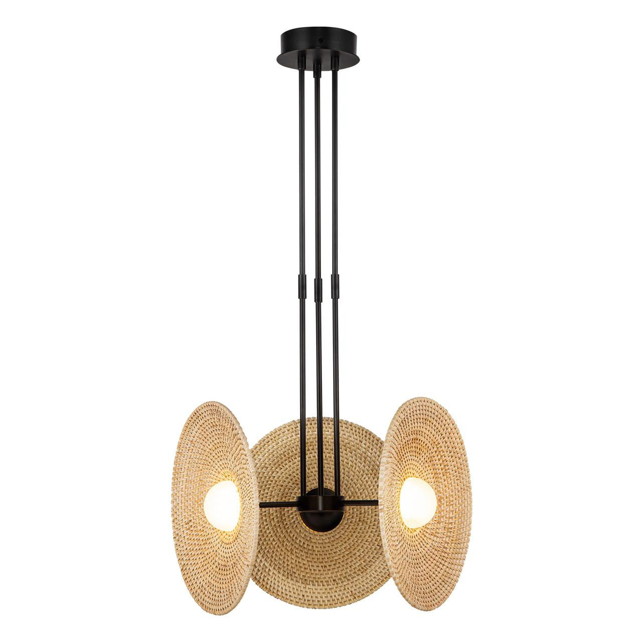 Alora Lighting Harbour LED Pendant Vintage Brass, Glossy Opal