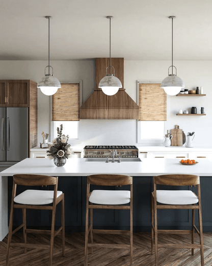Alora Lighting Harper Pendant, 1-Light, Steel Shade,Opal Matte Glass, 19.88"H