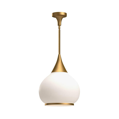Alora Lighting Hazel 14-in 1 Light Pendant Chrome, Clear Glass