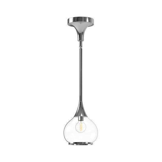 Alora Lighting Hazel 6-in 1 Light Pendant Chrome, Clear Glass