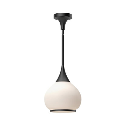 Alora Lighting Hazel Pendant, 1-Light, Matte Black, Opal Matte Glass, 12.75"H