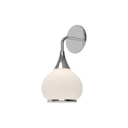 Alora Lighting Hazel Wall/Vanity Light Matte Black, Opal Matte Glass