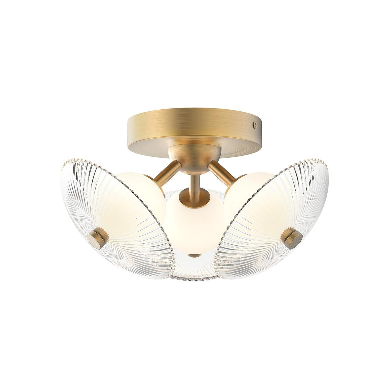 Alora Lighting Hera LED Flush Mount Brushed Gold