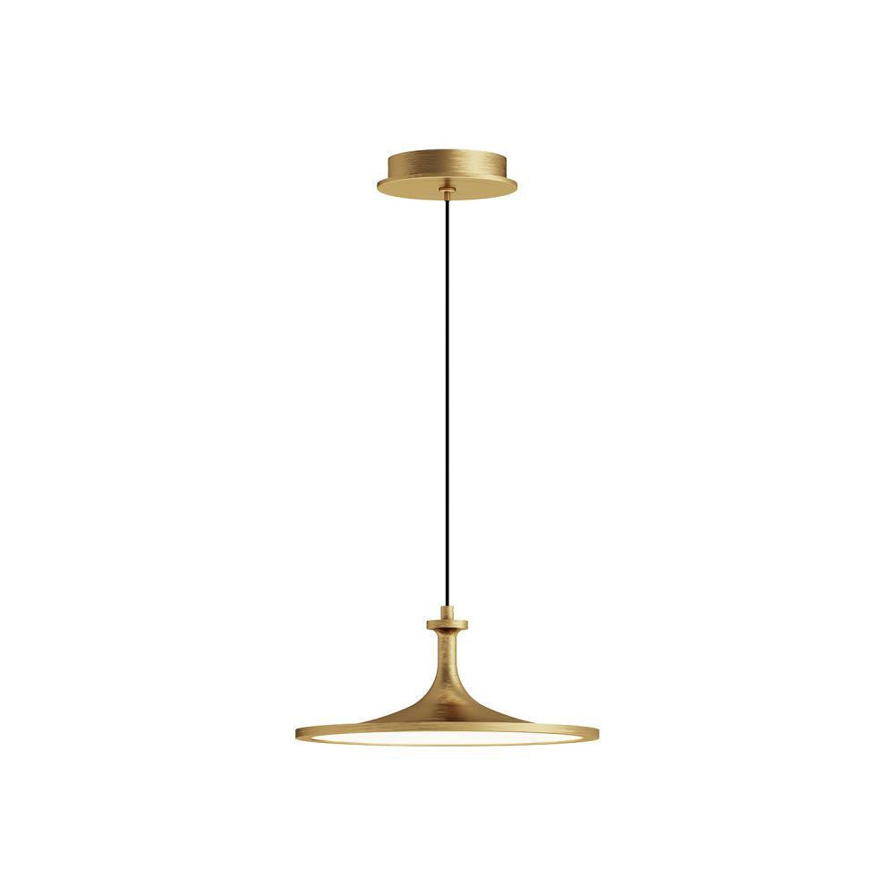 Alora Lighting Issa 12-in LED Pendant Brushed Gold