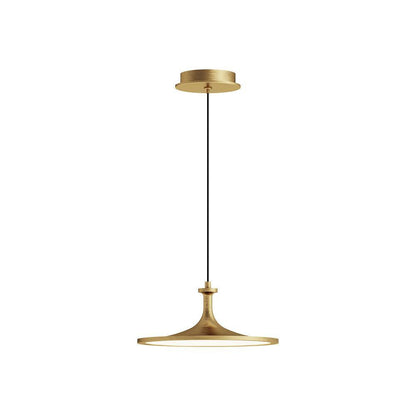 Alora Lighting Issa 12-in LED Pendant Brushed Gold
