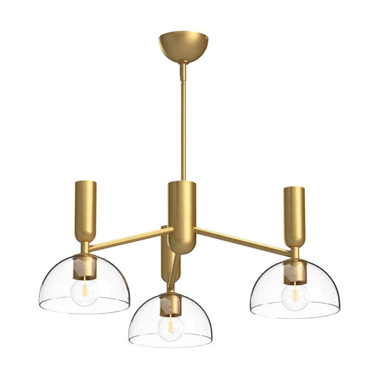 Alora Lighting Jude 3 Light Chandelier Brushed Gold