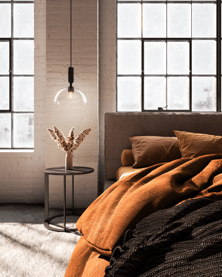 Alora Lighting Jude Pendant, 1-Light, Matte Black, Clear Glass, 12.75"H