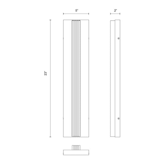 Alora Lighting Kismet 23-in LED Wall/Vanity Light Urban Bronze