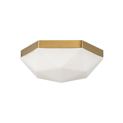 Alora Lighting Krysta 12-in Brushed Gold/Opal Glass 2 Lights Flush Mount