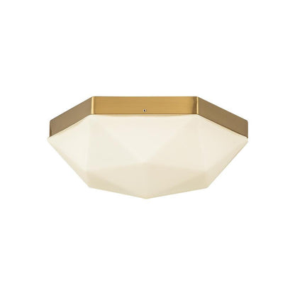 Alora Lighting Krysta 12-in Brushed Gold/Opal Glass 2 Lights Flush Mount