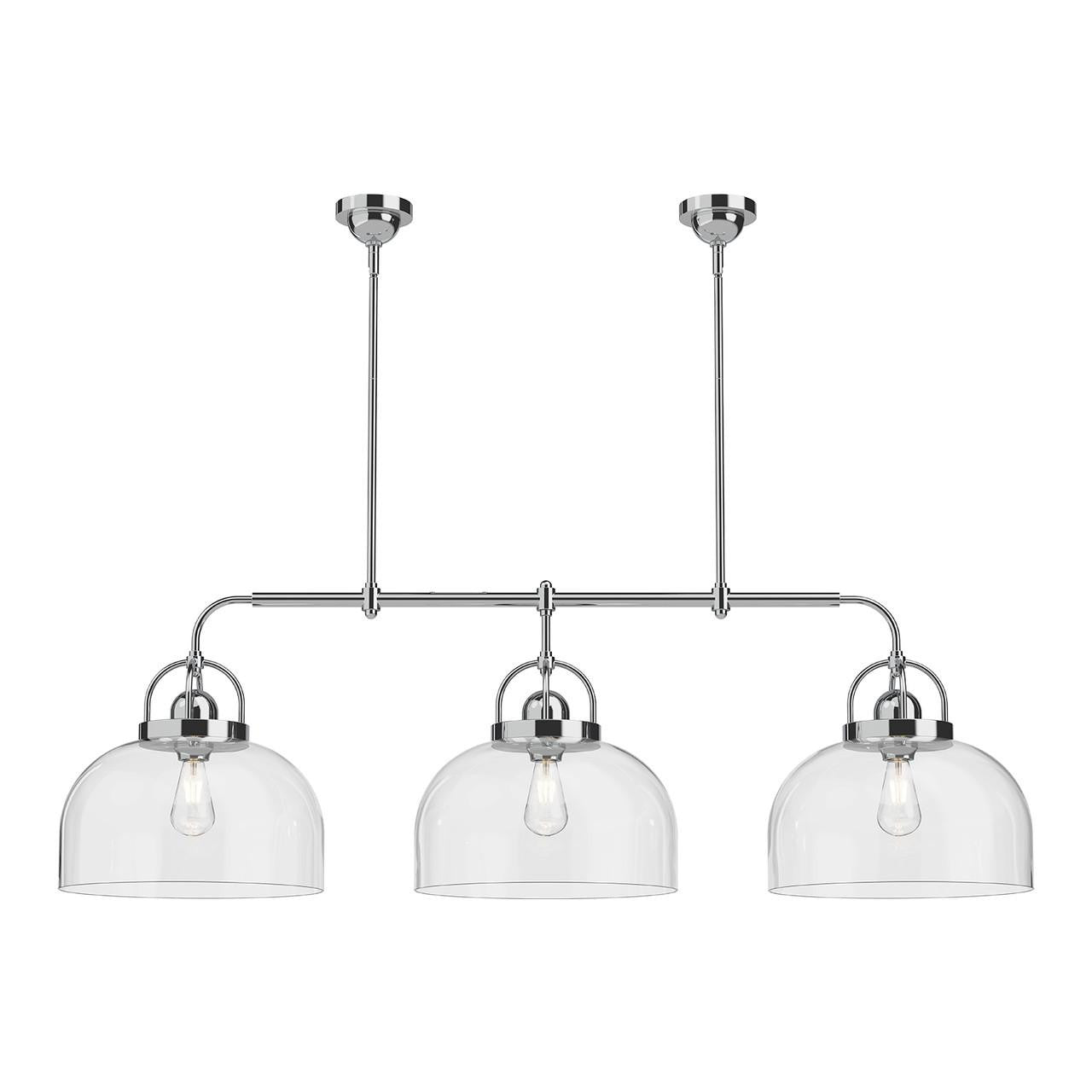 Alora Lighting Lancaster Pendant, 1-Light, Chrome, 55"L