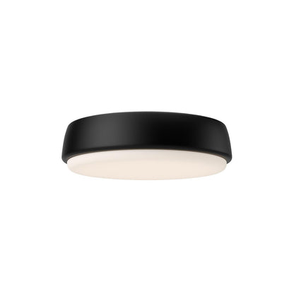 Alora Lighting Laval Flush Mount, 1-Light, LED, Matte Black, 9.13"D