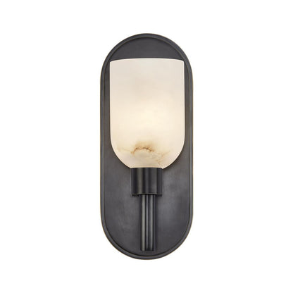 Alora Lighting Lucian Wall/Vanity Light, 3-Light, Urban Bronze, Alabaster, 9"H