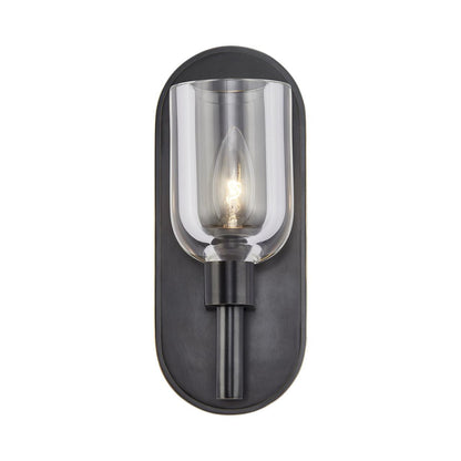 Alora Lighting Lucian Wall/Vanity Light, 8-Light, Urban Bronze, Clear Crystal, 9"H