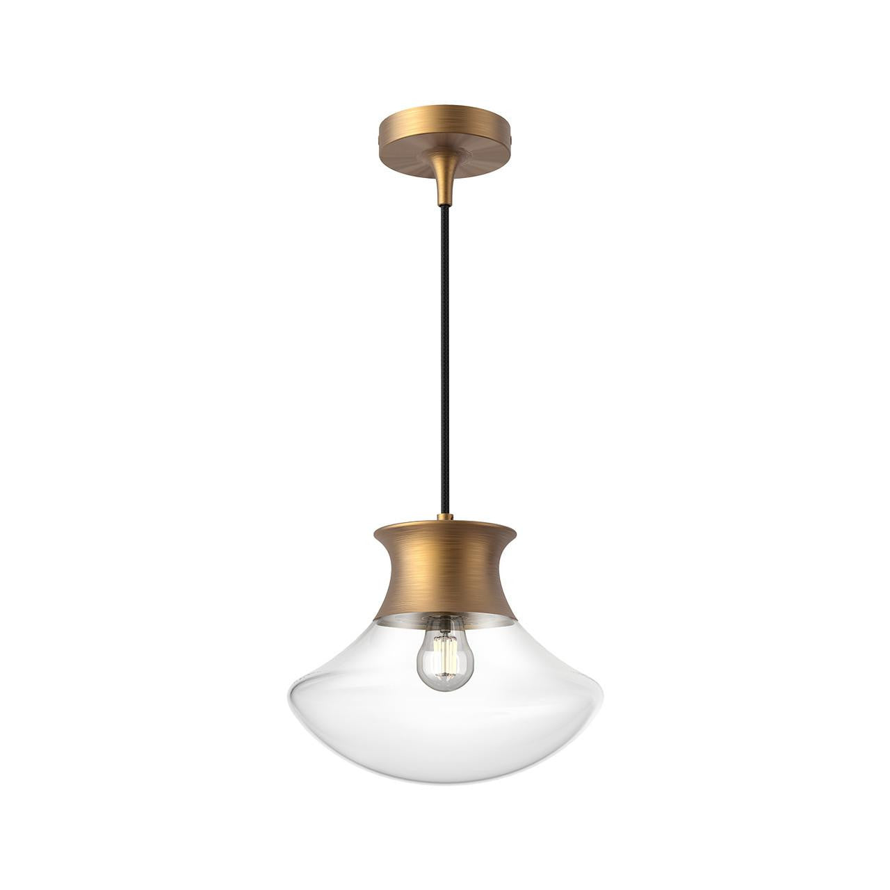 Alora Lighting Marcel 11-in Pendant Aged Gold