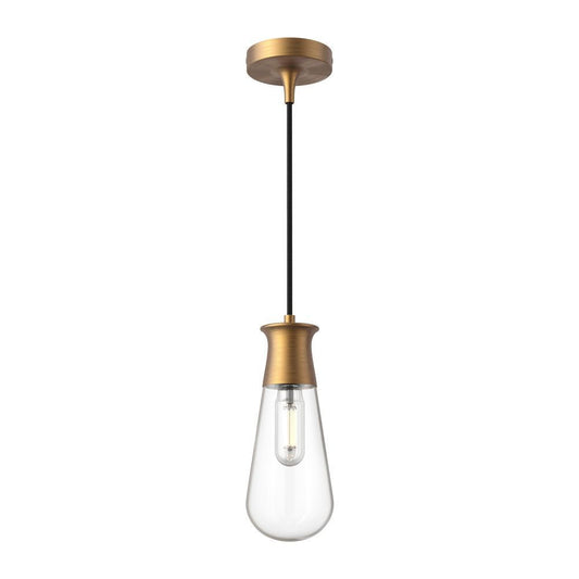 Alora Lighting Marcel 4-in Pendant Aged Gold
