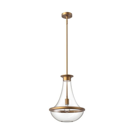Alora Lighting Marcel 10-in Pendant Aged Gold