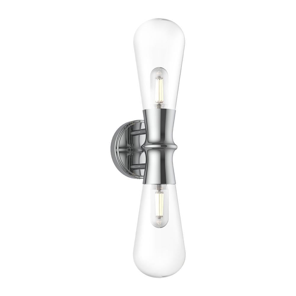 Alora Lighting Marcel 2 Light Wall/Vanity Light Chrome