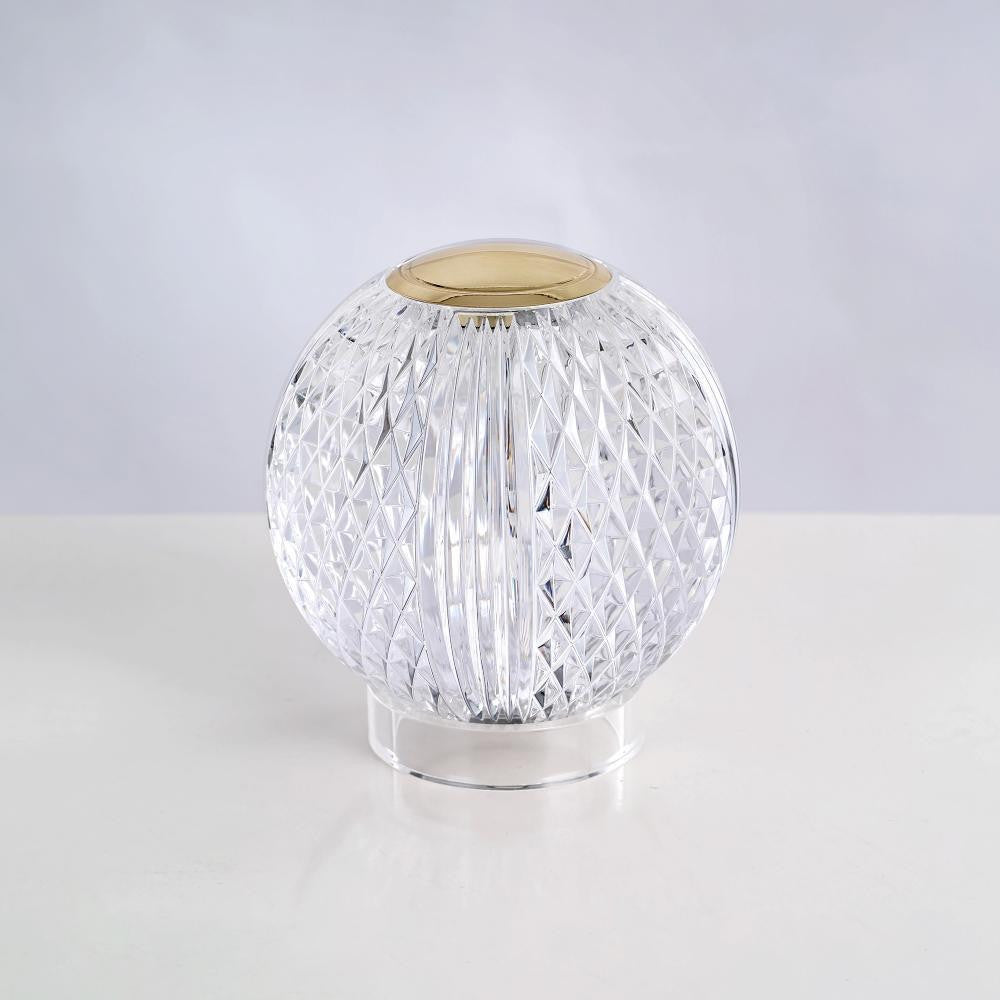 Alora Lighting Marni 3-in Natural Brass LED Table Lamp