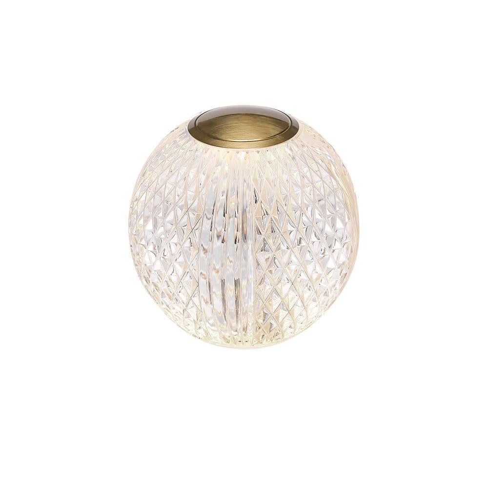 Alora Lighting Marni 3-in Natural Brass LED Table Lamp