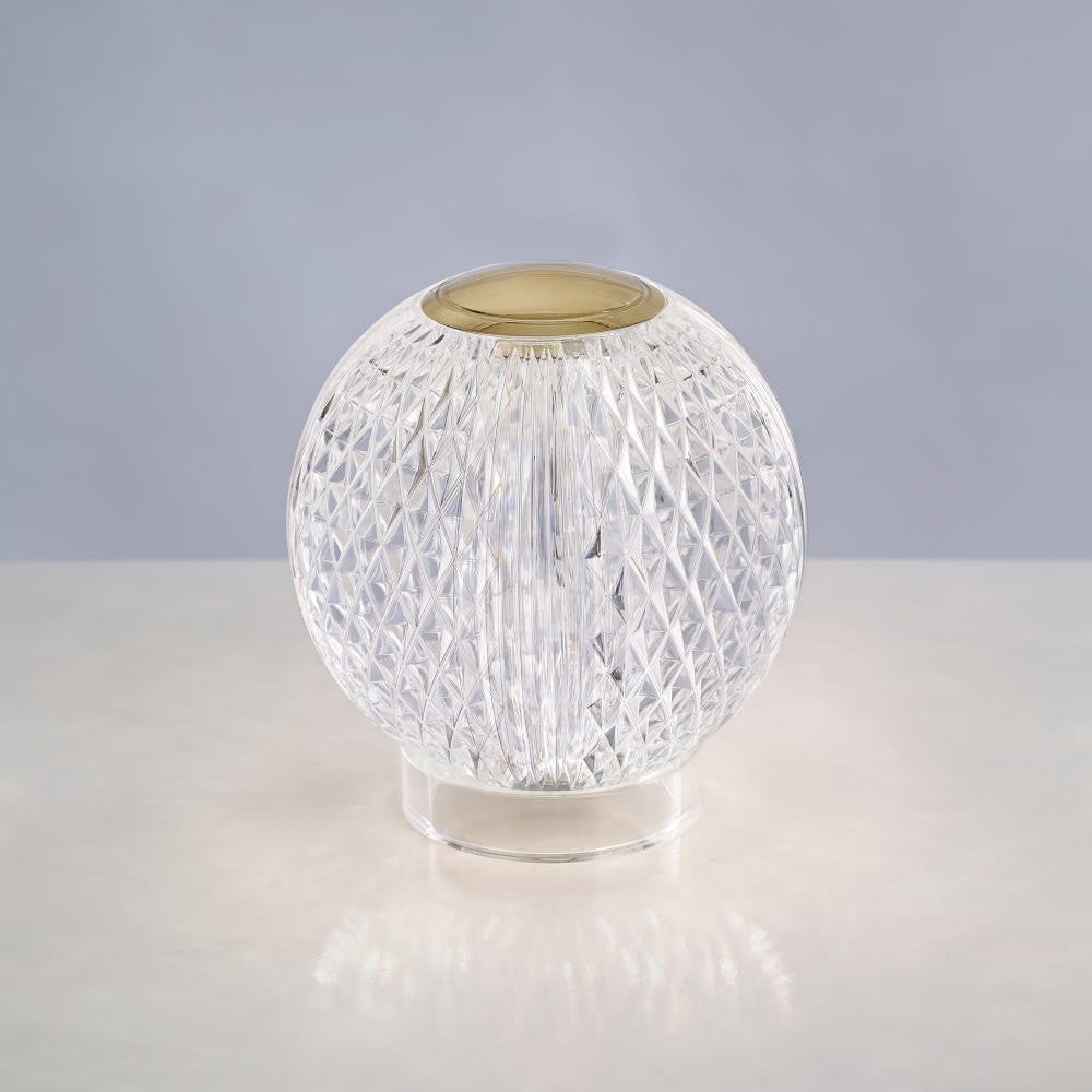 Alora Lighting Marni 3-in Natural Brass LED Table Lamp