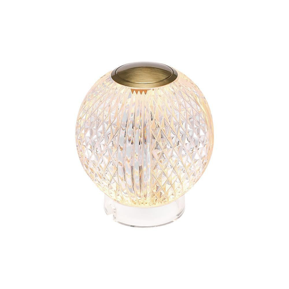 Alora Lighting Marni LED Table Lamp Natural Brass