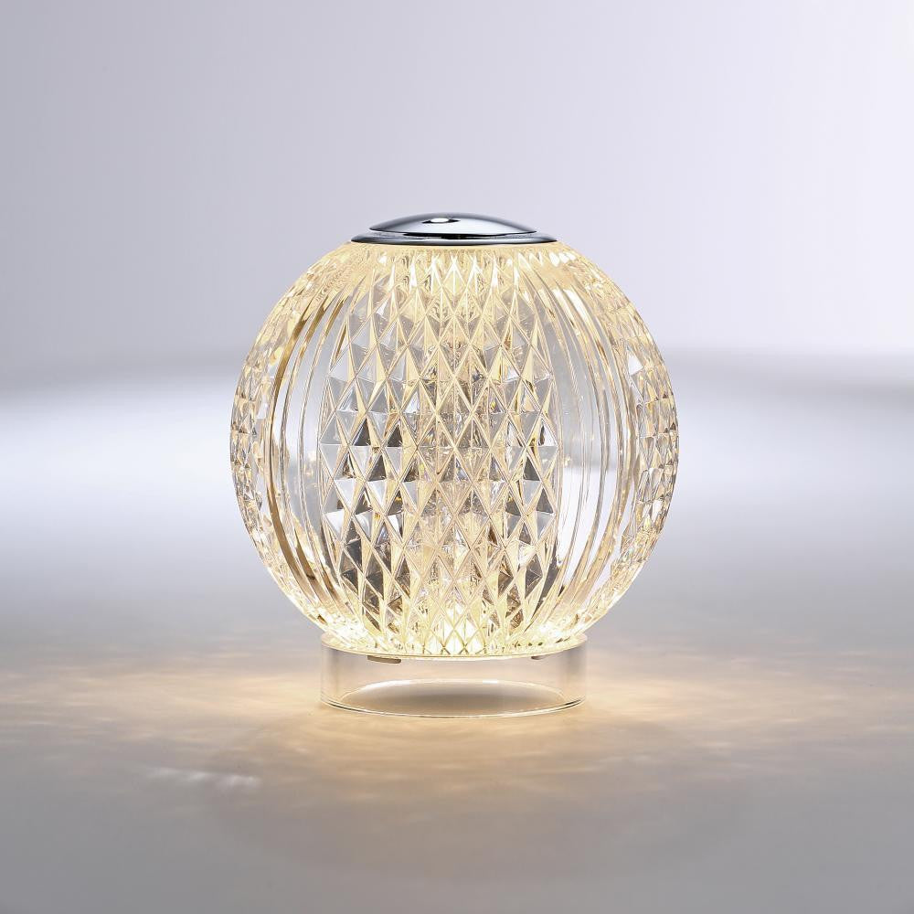 Alora Lighting Marni 3-in Polished Nickel LED Table Lamp