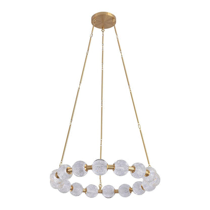 Alora Lighting Marni 32-in LED Chandelier Polished Nickel