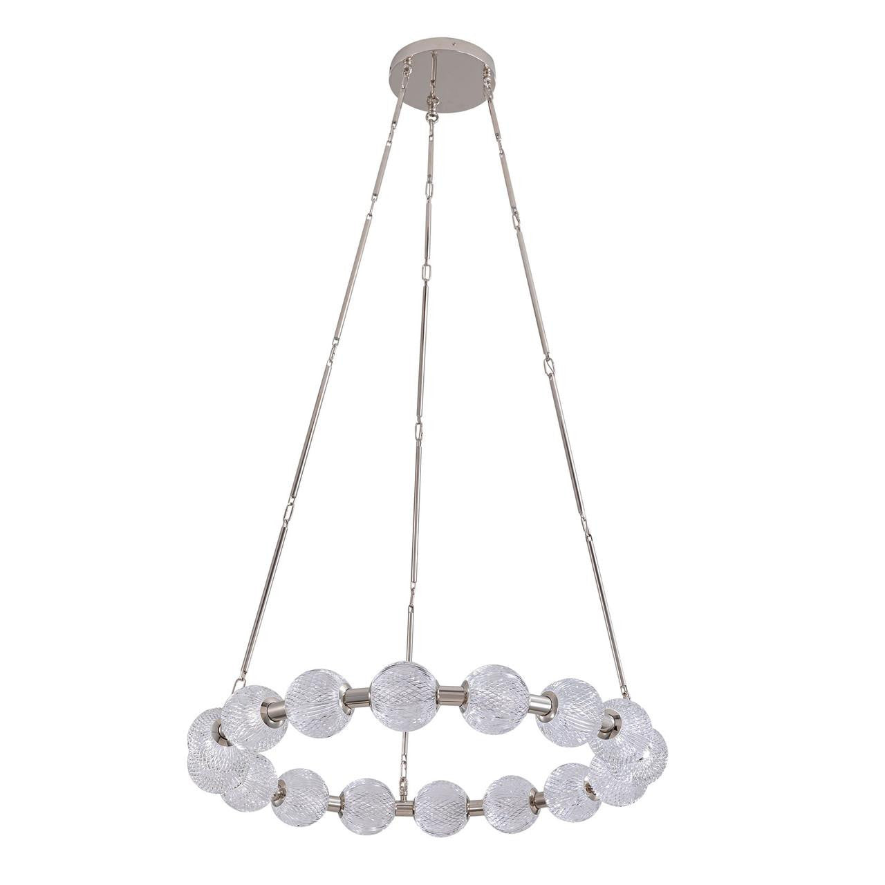 Alora Lighting Marni 32-in Polished Nickel LED Chandelier