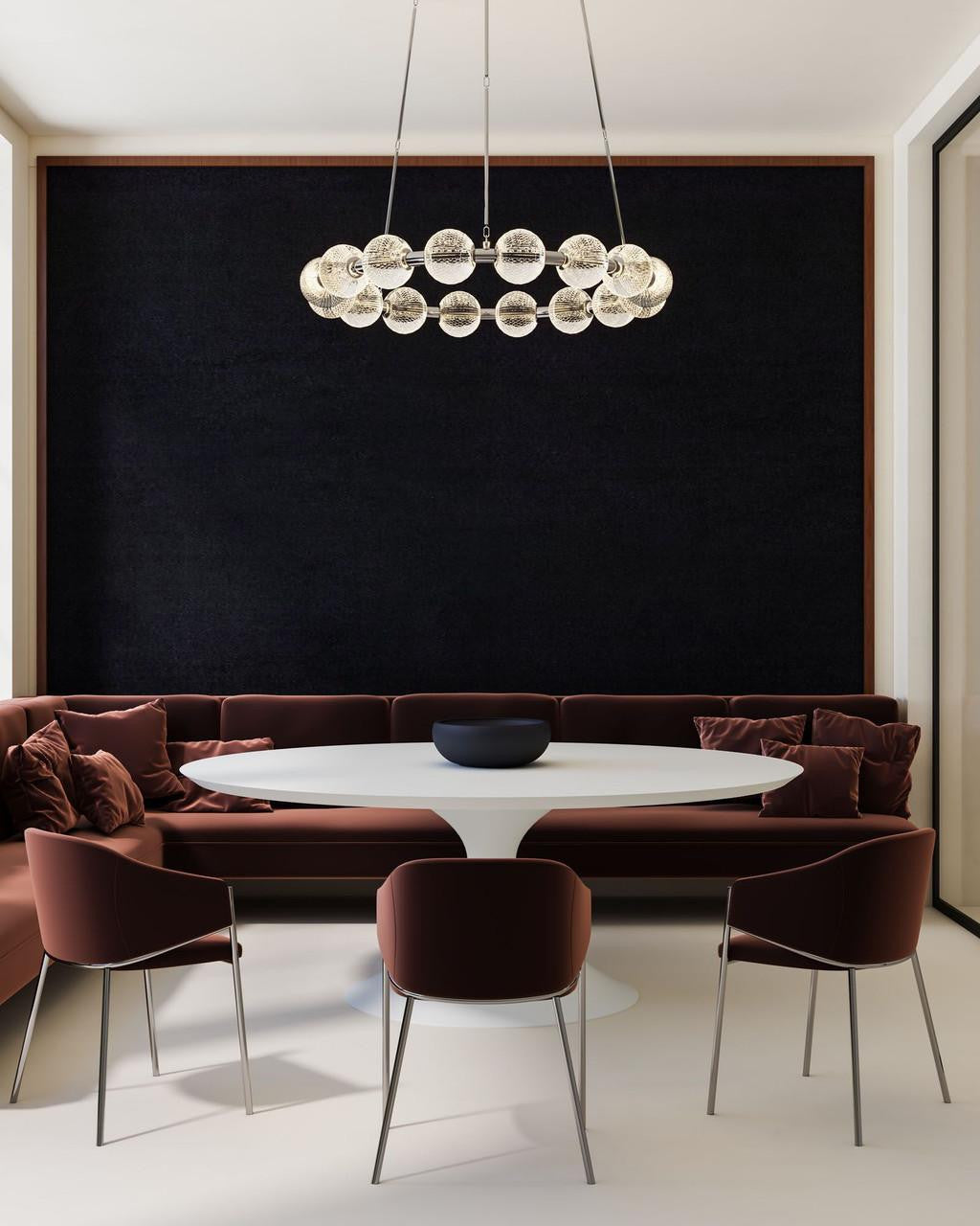 Alora Lighting Marni 32-in Polished Nickel LED Chandelier